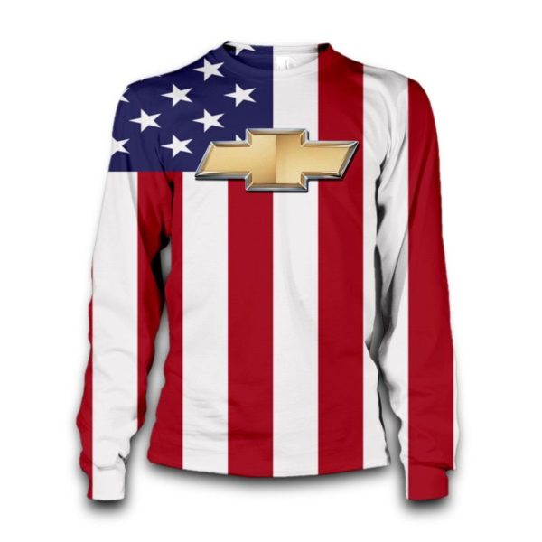 Chevrolet American Flag 3D All Over Print Shirt Apparel