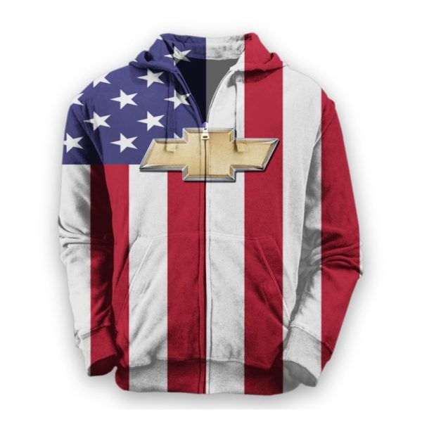 Chevrolet American Flag 3D All Over Print Shirt Apparel