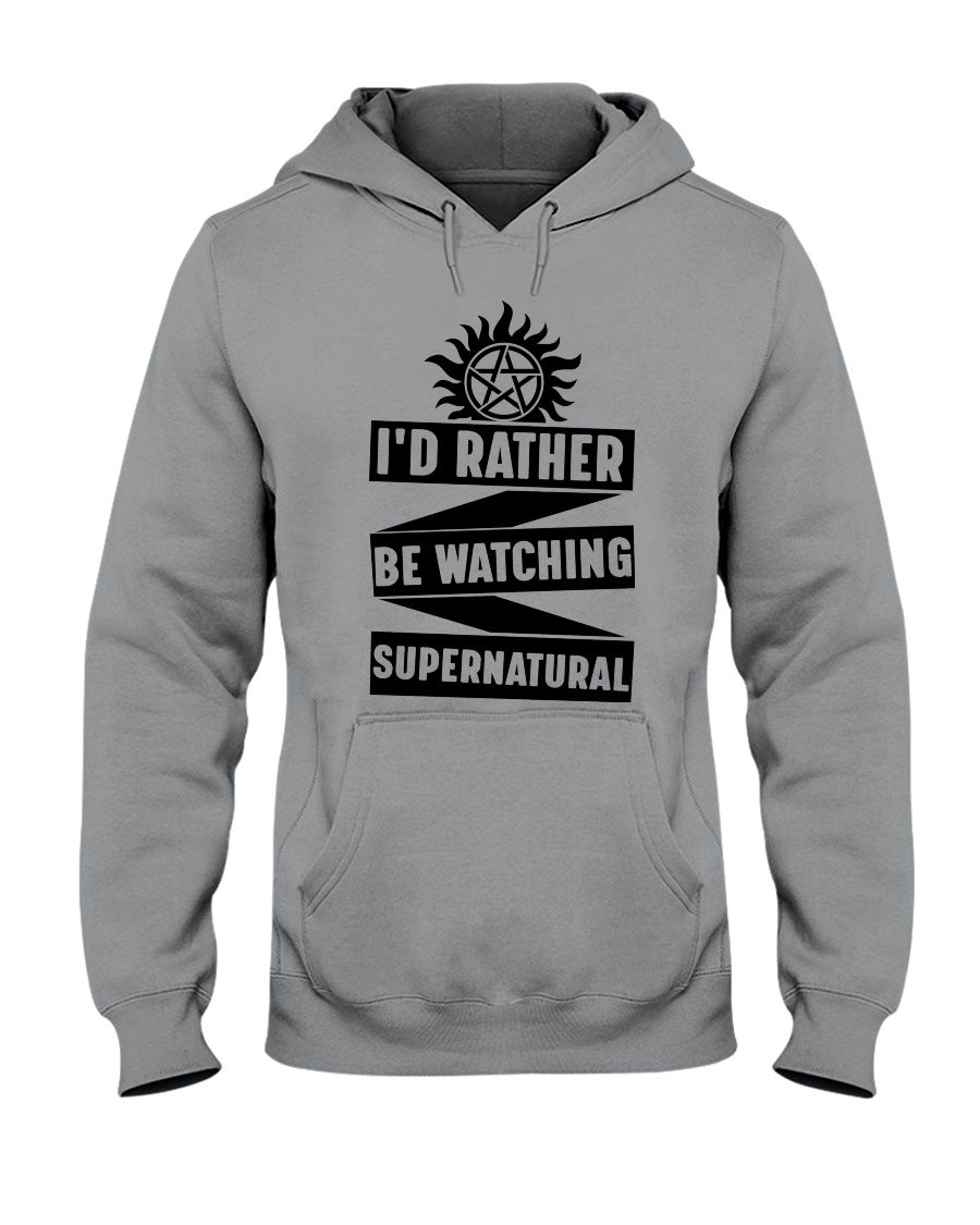 I'd Rather Be Watching Supernatural Shirt Apparel I'd Rather Be Watching Supernatural Shirt Apparel
