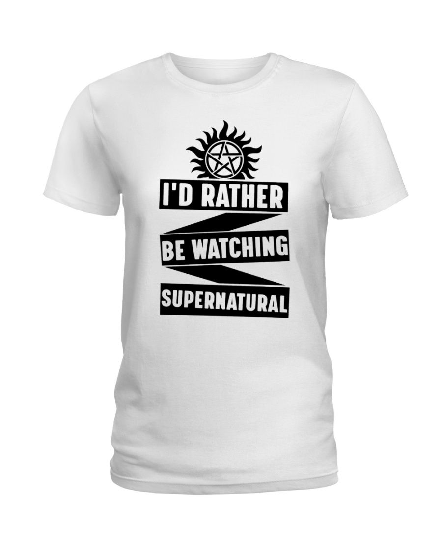 I'd Rather Be Watching Supernatural Shirt Apparel I'd Rather Be Watching Supernatural Shirt Apparel