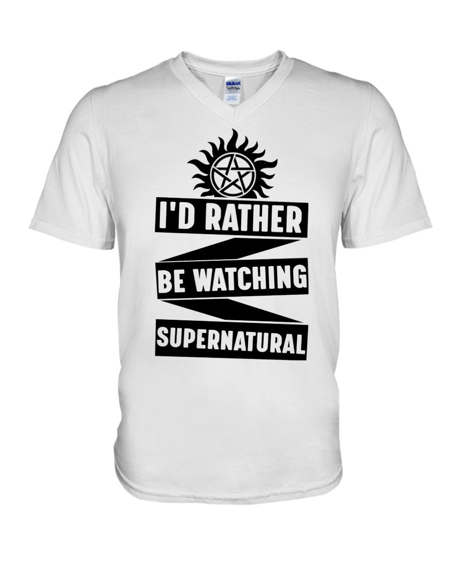 I'd Rather Be Watching Supernatural Shirt Apparel I'd Rather Be Watching Supernatural Shirt Apparel
