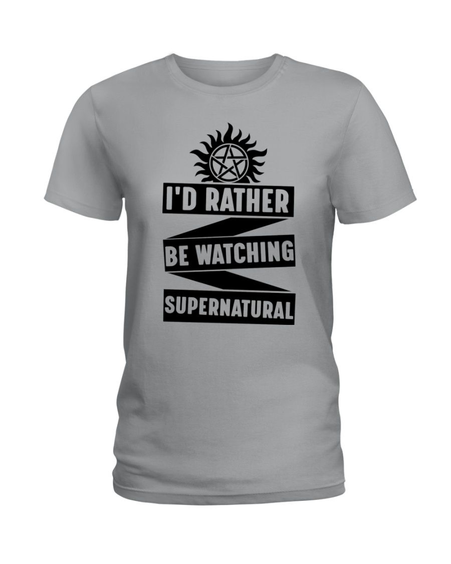 I'd Rather Be Watching Supernatural Shirt Apparel I'd Rather Be Watching Supernatural Shirt Apparel