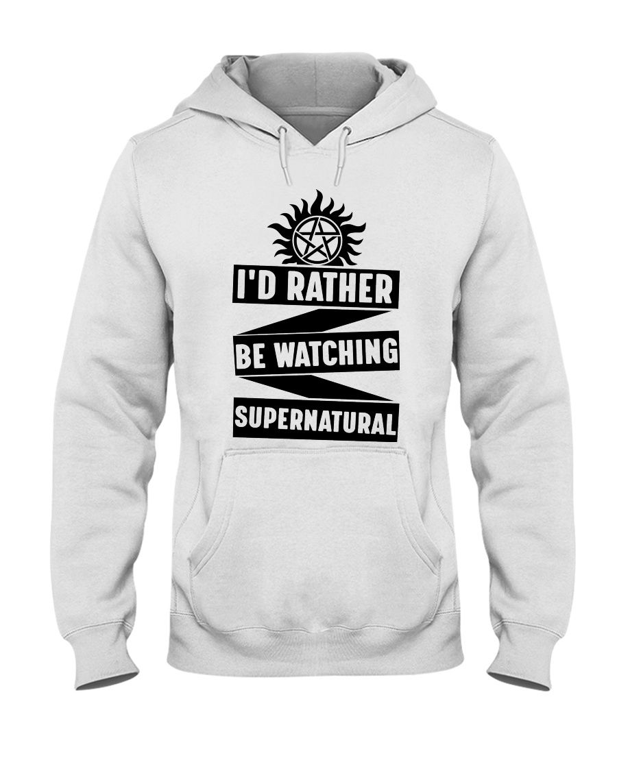 I'd Rather Be Watching Supernatural Shirt Apparel I'd Rather Be Watching Supernatural Shirt Apparel