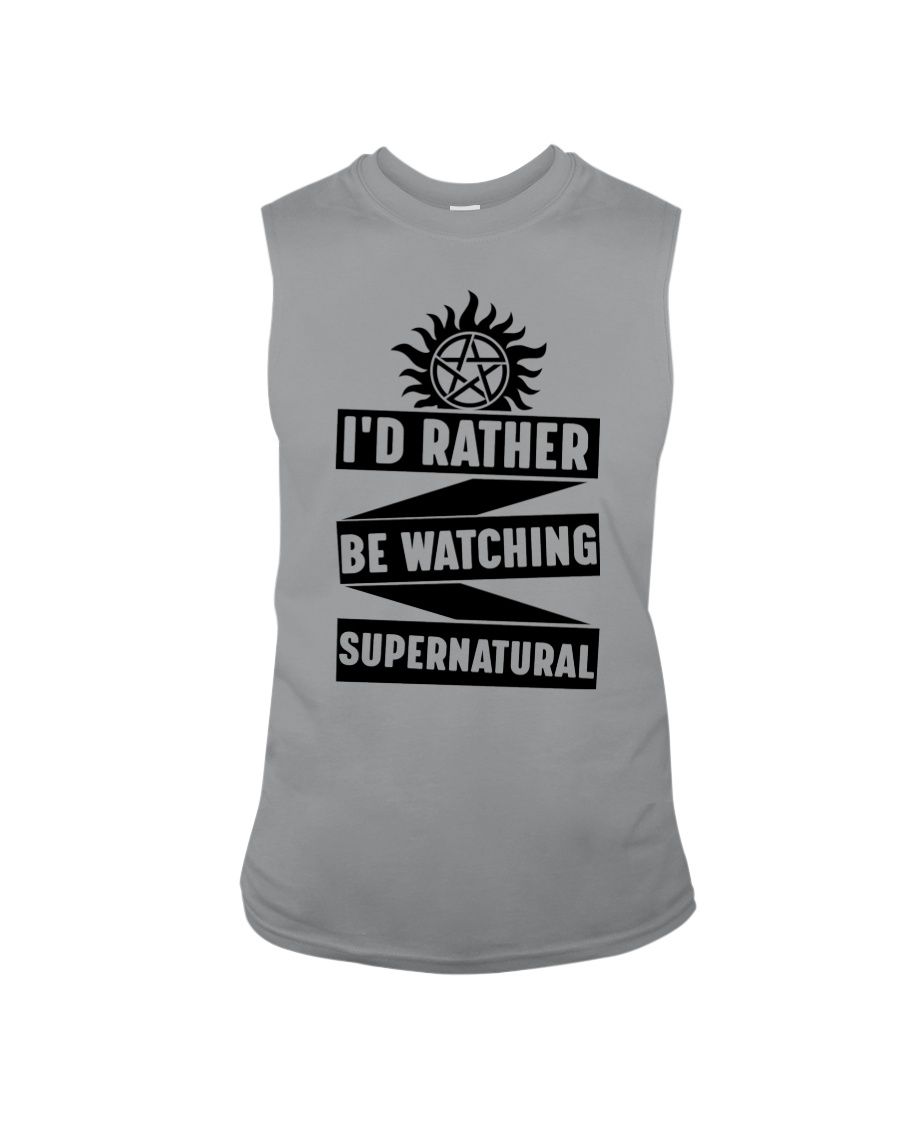 I'd Rather Be Watching Supernatural Shirt Apparel I'd Rather Be Watching Supernatural Shirt Apparel