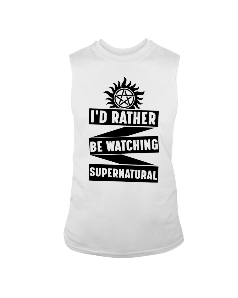 I'd Rather Be Watching Supernatural Shirt Apparel I'd Rather Be Watching Supernatural Shirt Apparel