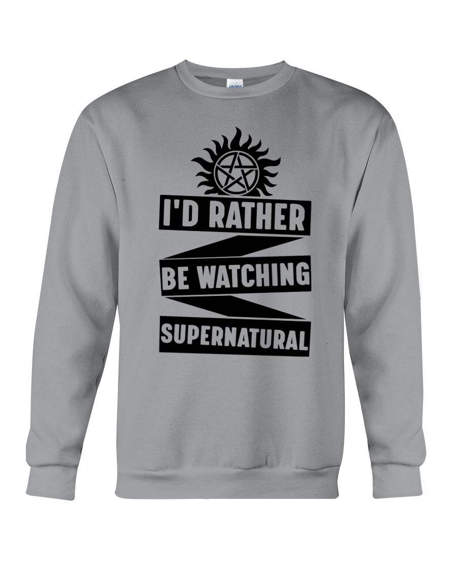 I'd Rather Be Watching Supernatural Shirt Apparel I'd Rather Be Watching Supernatural Shirt Apparel