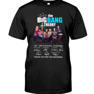 The Bigbang Theory 2007 2020 Thank You For The Memories Signature Shirt Apparel