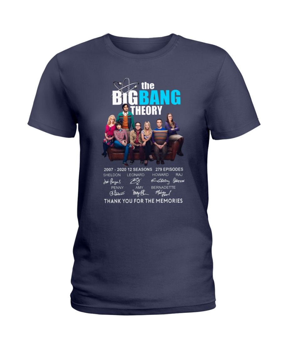 The Bigbang Theory 2007 2020 Thank You For The Memories Signature Shirt Apparel The Bigbang Theory 2007 2020 Thank You For The Memories Signature Shirt Apparel