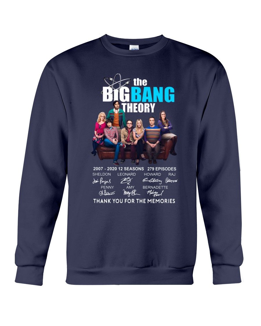 The Bigbang Theory 2007 2020 Thank You For The Memories Signature Shirt Apparel The Bigbang Theory 2007 2020 Thank You For The Memories Signature Shirt Apparel