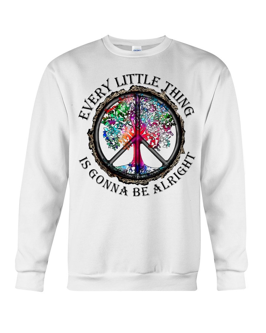 Hippie Every Little Thing Is Gonna Be Alright Shirt Apparel Hippie Every Little Thing Is Gonna Be Alright Shirt Apparel