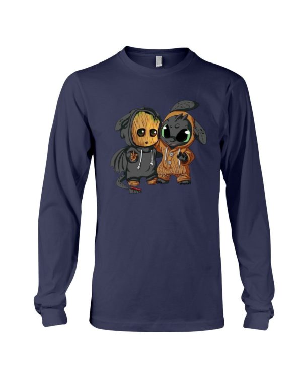 Baby Groot & Toothless Together Shirt Apparel