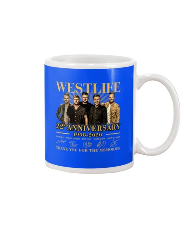 Westlife 22nd Anniversary 1998 2020 thank you for the memories signatures shirt Uncategorized