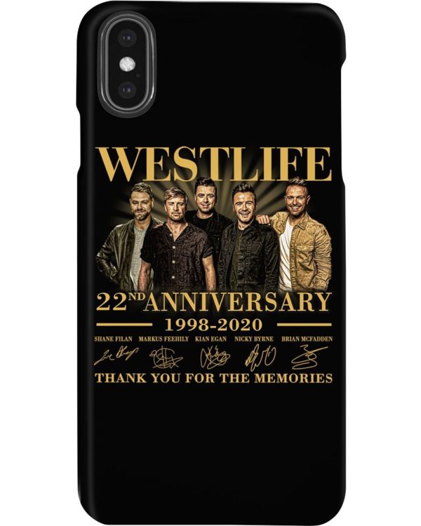 Westlife 22nd Anniversary 1998 2020 thank you for the memories signatures shirt Uncategorized