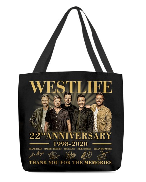 Westlife 22nd Anniversary 1998 2020 thank you for the memories signatures shirt Uncategorized