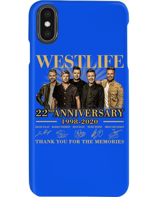 Westlife 22nd Anniversary 1998 2020 thank you for the memories signatures shirt Uncategorized