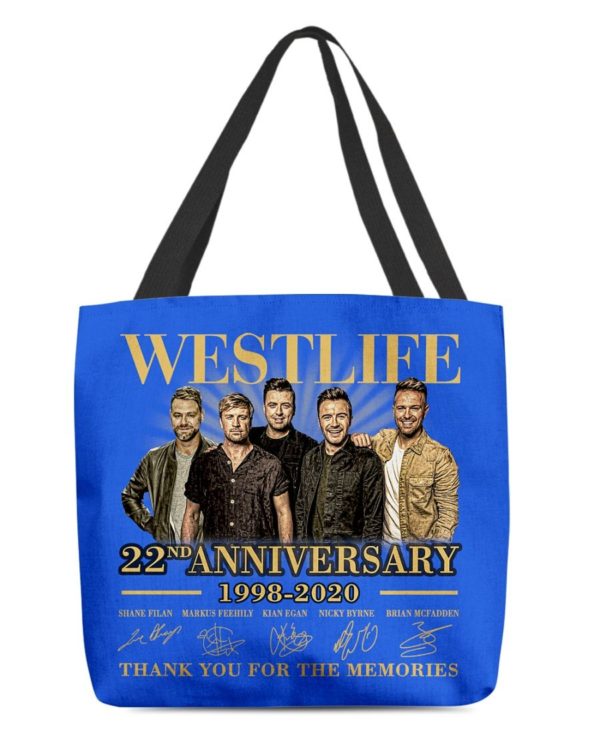 Westlife 22nd Anniversary 1998 2020 thank you for the memories signatures shirt Uncategorized