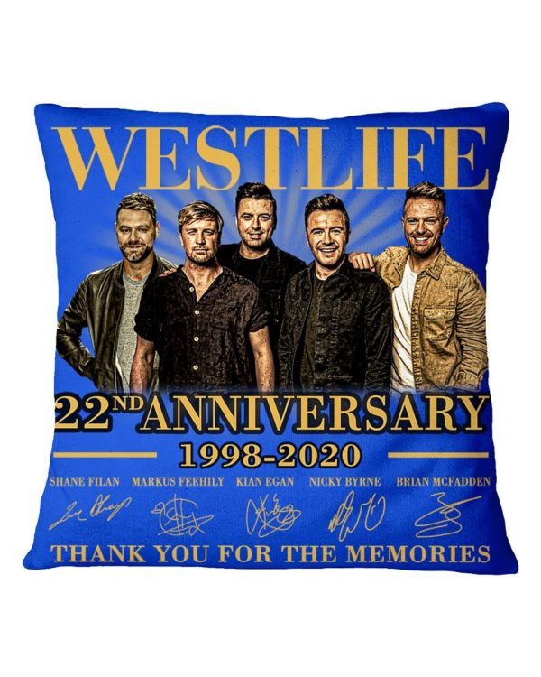 Westlife 22nd Anniversary 1998 2020 thank you for the memories signatures shirt Uncategorized