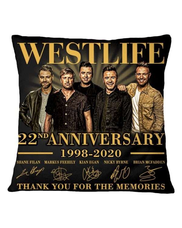 Westlife 22nd Anniversary 1998 2020 thank you for the memories signatures shirt Uncategorized