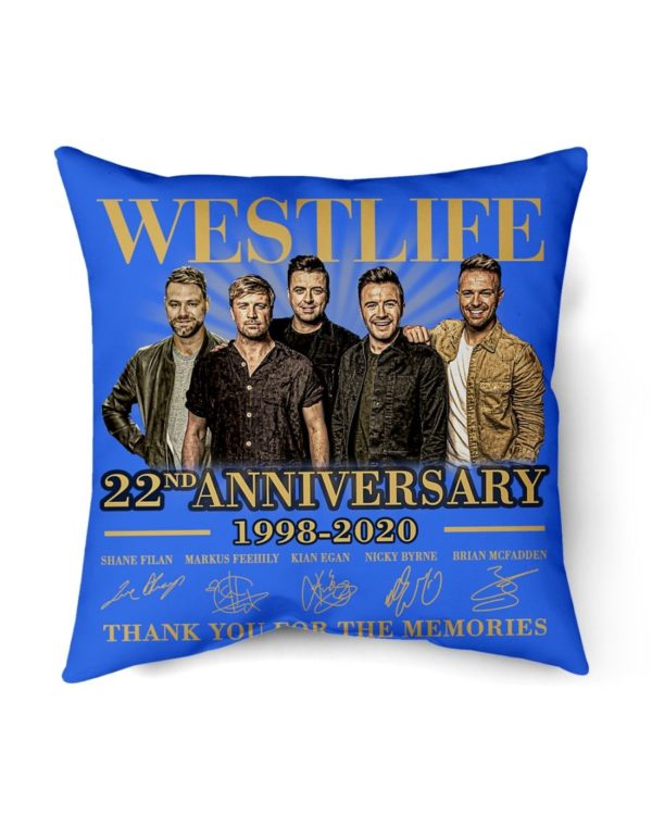 Westlife 22nd Anniversary 1998 2020 thank you for the memories signatures shirt Uncategorized