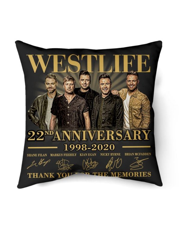 Westlife 22nd Anniversary 1998 2020 thank you for the memories signatures shirt Uncategorized