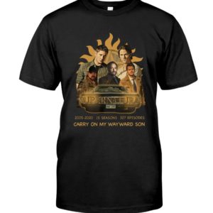 Supernatural Carry On My Wayward Son 2005 2020 Shirt Apparel