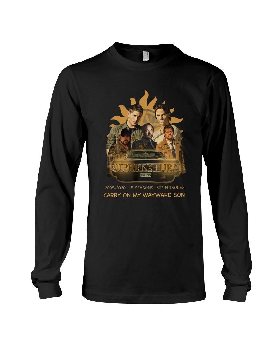 Supernatural Carry On My Wayward Son 2005 2020 Shirt Apparel Supernatural Carry On My Wayward Son 2005 2020 Shirt Apparel