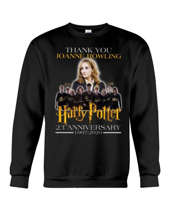 Thank You Joanne Rowling Harry Potter 23rd Anniversary 1997 2020 Shirt Apparel