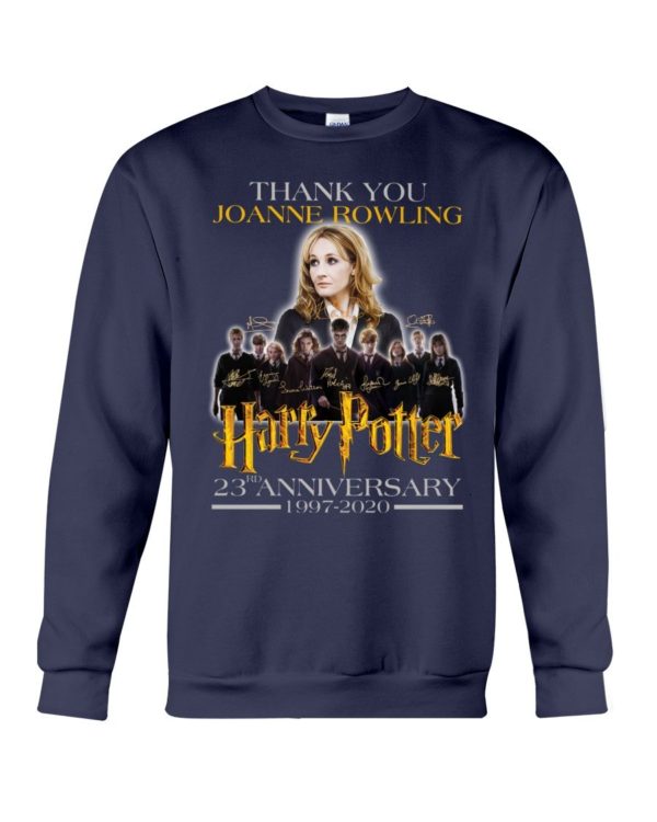 Thank You Joanne Rowling Harry Potter 23rd Anniversary 1997 2020 Shirt Apparel