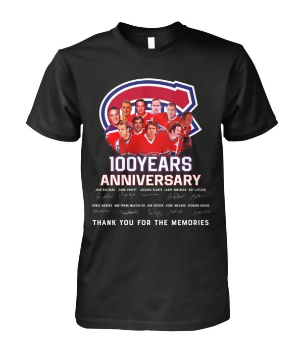 Montreal Canadiens 100 Years Anniversary Signature Shirt Apparel