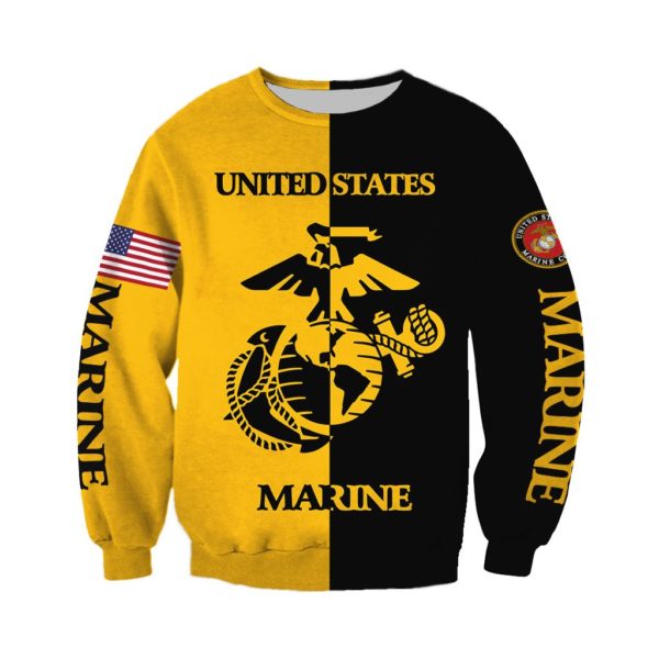 US Marine 3D All Over Printed Shirt Apparel