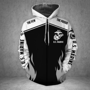 US Marine 3D All Over Print Hoodie Apparel