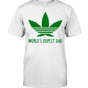 World's Dopest Dad Weed Leaf Shirt Uncategorized