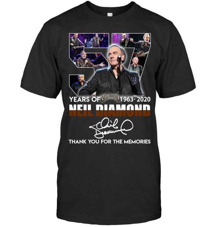 Neil Diamond 57 Years Thank You For The Memories Signature Shirt Apparel Neil Diamond 57 Years Thank You For The Memories Signature Shirt Apparel
