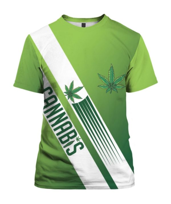 Canabis Weed Leaf 3D All Over Print Shirt Apparel