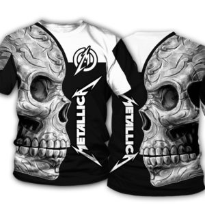 Skull Metallic 3D Shirt Apparel