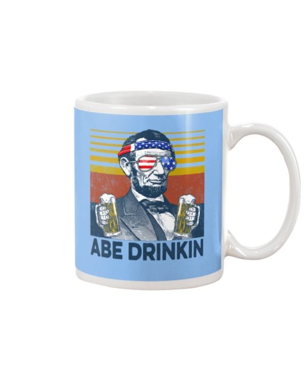 Beer Abe Drinking Classic T Shirt Apparel