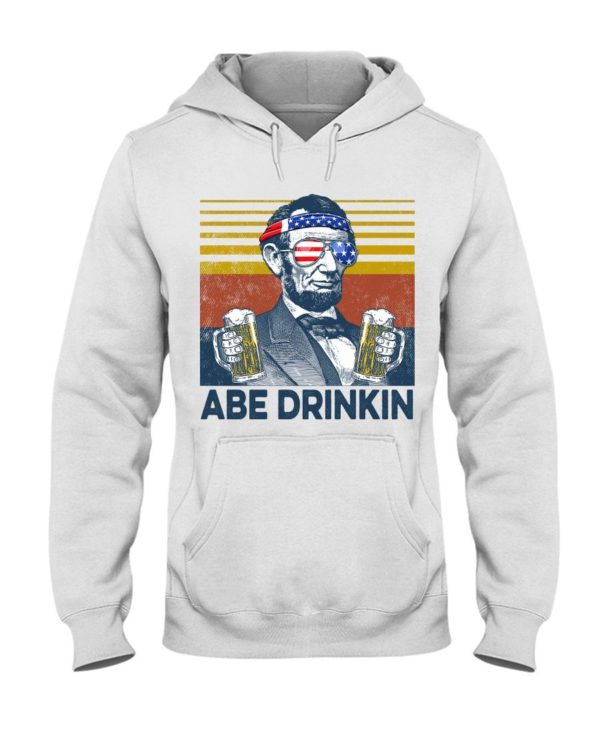 Beer Abe Drinking Classic T Shirt Apparel