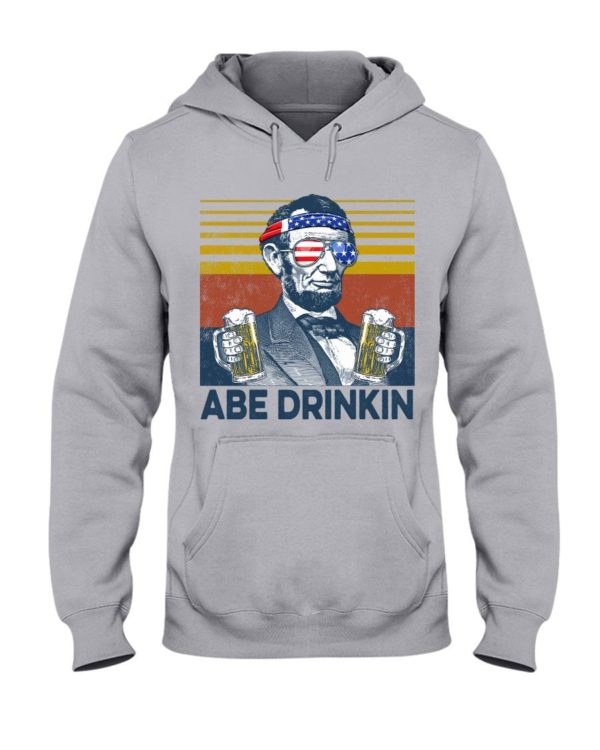 Beer Abe Drinking Classic T Shirt Apparel