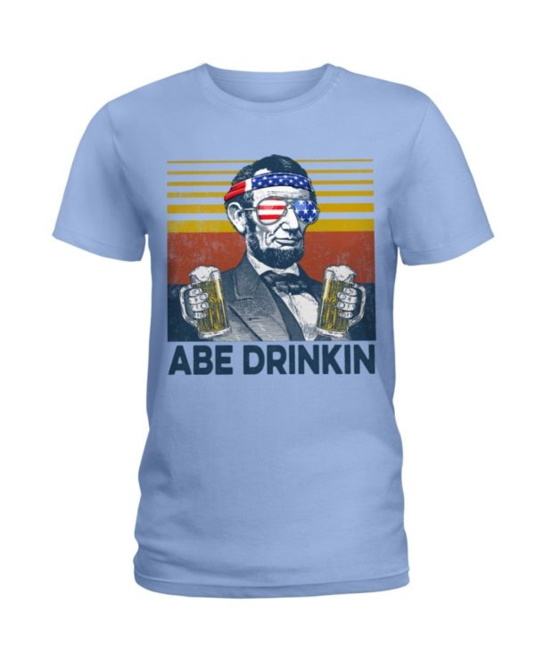 Beer Abe Drinking Classic T Shirt Apparel