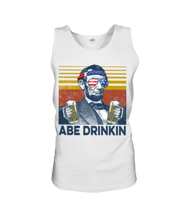 Beer Abe Drinking Classic T Shirt Apparel