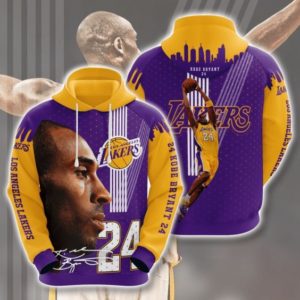 Sports Basketball NBA Los Angeles Lakers Kobe Bryant Hoodie 3D Apparel