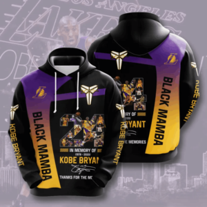 Thank For The Memories Black Mamba Kobe Bryant 3D Hoodie Apparel