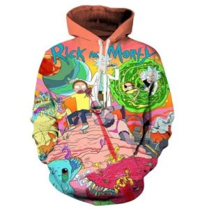 Rick and Morty All Over Print 3D Hoodie Apparel