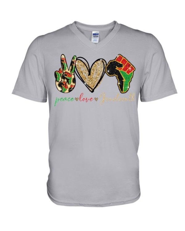 Peace Love Juneteenth Shirt Apparel