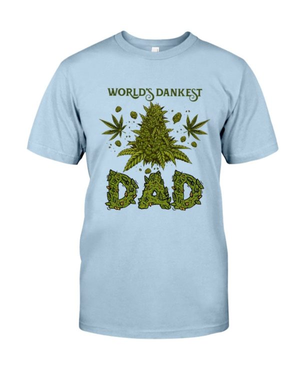 World's Dankest Dad Weed Leaf Shirt Uncategorized