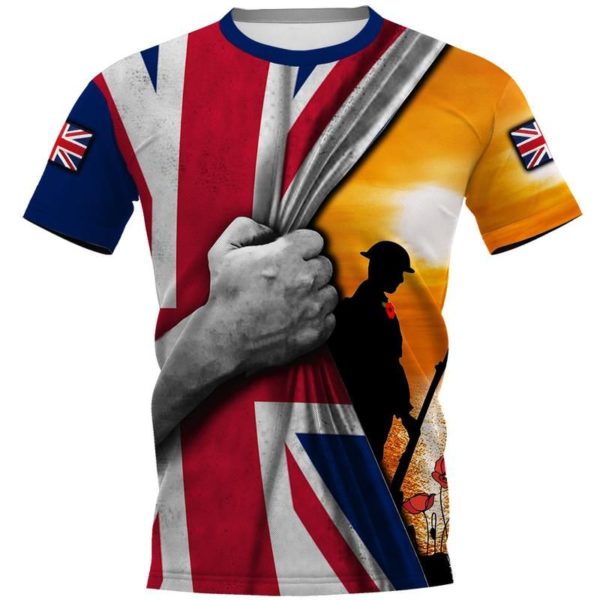 July Independence Day UK 3D Flag Shirt Apparel