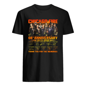 Chicago Fire 08Th Anniversary 2012 2020 Thank You For The Memories Signature Shirt Apparel