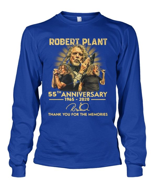 Robert Plant 55th Anniversary 1965 2020 Thank You For The Memories Shirt Apparel