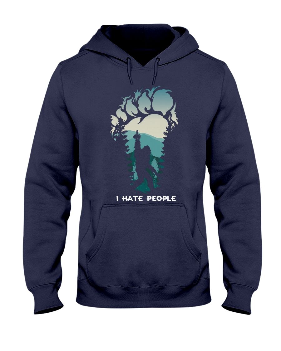 Bigfoot Middle Finger I Hate People Shirt Apparel Bigfoot Middle Finger I Hate People Shirt Apparel