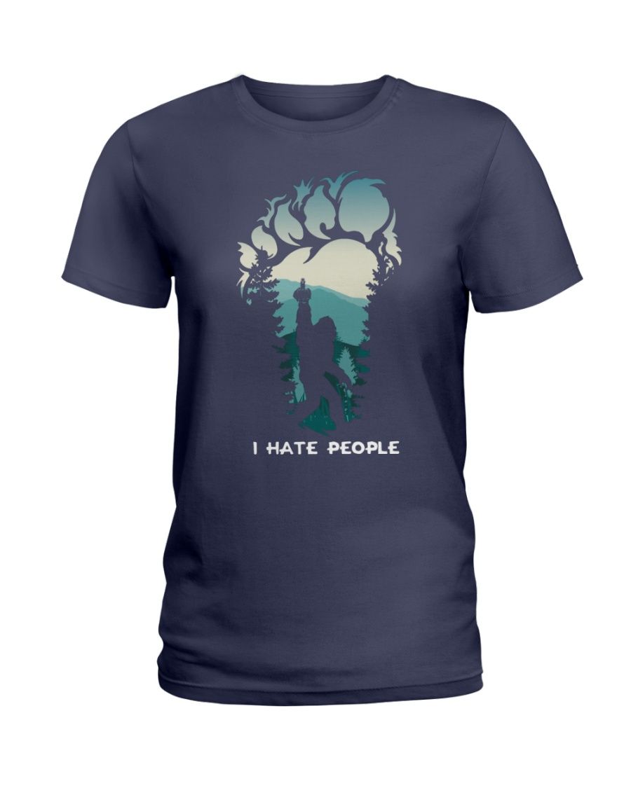Bigfoot Middle Finger I Hate People Shirt Apparel Bigfoot Middle Finger I Hate People Shirt Apparel